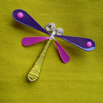 Pendant Colorful Dragonfly