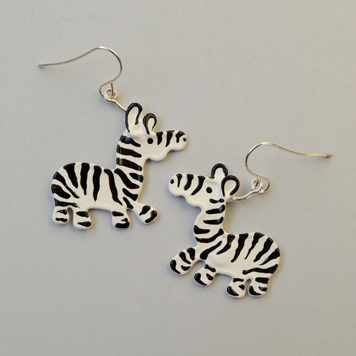 Earrings Zebras
