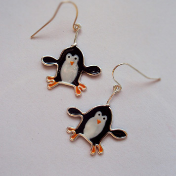Kolczyki Pingwiny