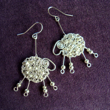 Kolczyki Baranki Srebrne