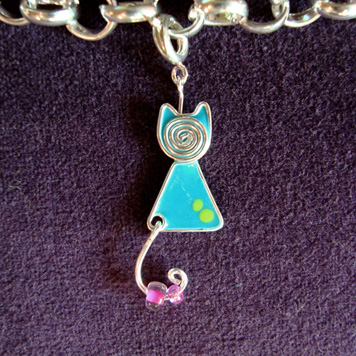 Charms Kotek Turkusowy