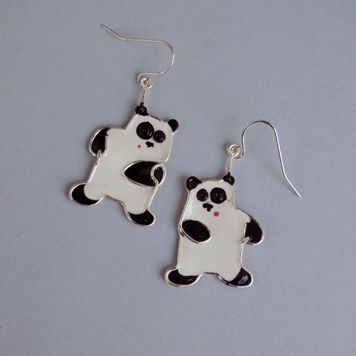 Earrings Panda Bears