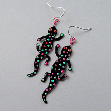 Earrings Party Salamanders