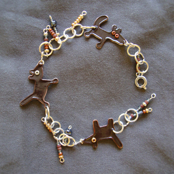 Bracelet with Wolves