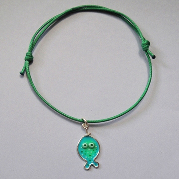 Rope Bracelet with Little Fish